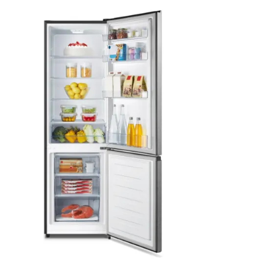 Gorenje RK418DPS4I alulfagyasztós kombinált hűtőszekrény, inverteres kompresszor, 180x55x58cm, szürke szín, 198/71L, D energiaosztály