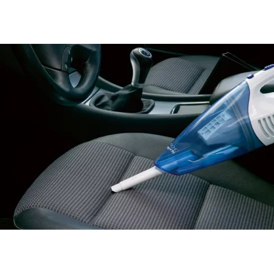 Clatronic AKS 828 száraz és vizes morzsaporszívó fehér-kék színben 