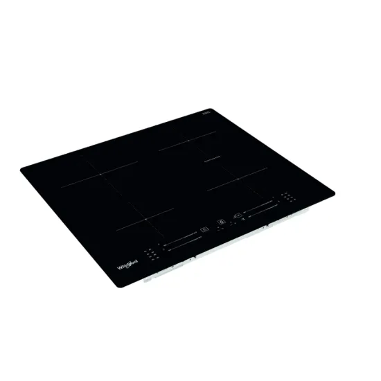 Whirlpool WBS2560NE beépíthető indukciós kerámia főzőlap Bridge funkció, 59x51x5.4 cm, fekete szín