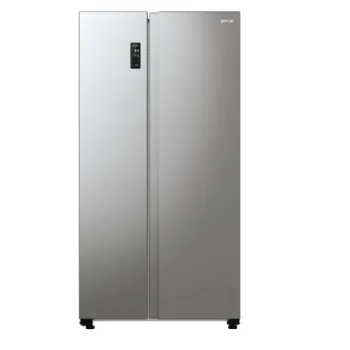Gorenje NRR9185EAXL side by side hűtőszekrény, inox, 358/192L, Total No Frost funkcióval, Inverteres kompresszorral, 91.5x67x178.6 cm  
