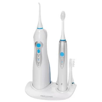 ProfiCare PC-DC 3031 fehér fogtisztító szett kék LED-ekkel