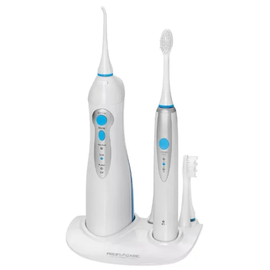 ProfiCare PC-DC 3031 fehér fogtisztító szett kék LED-ekkel