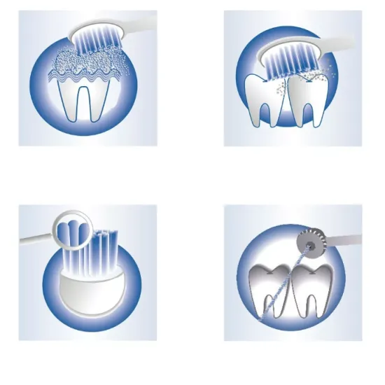 ProfiCare PC-DC 3031 fehér fogtisztító szett kék LED-ekkel
