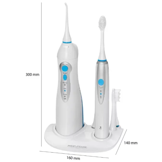 ProfiCare PC-DC 3031 fehér fogtisztító szett kék LED-ekkel
