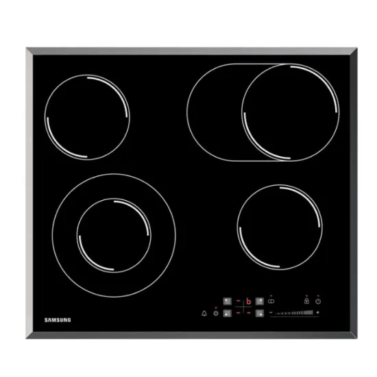 Samsung CTR164NC01/XEO beépíthető kerámialap, 5.5x50.5x57.5 cm, fekete 