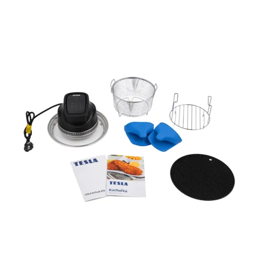 Tesla AirCook Q10 multifunkciós fedő forrólevegős főzéshez 