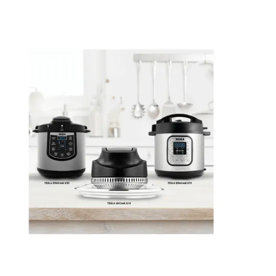 Tesla AirCook Q10 multifunkciós fedő forrólevegős főzéshez 