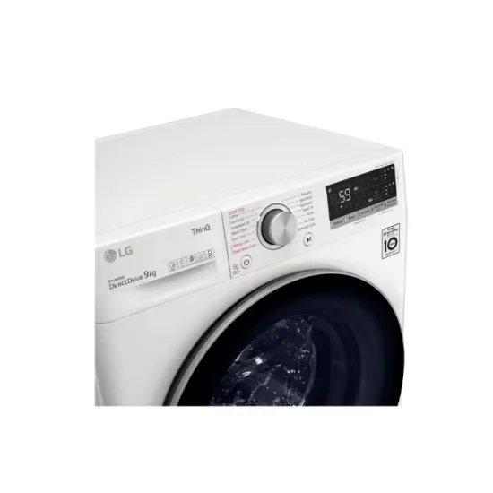 LG F4WV509S1EA elöltöltős mosógép gőz funkcióval 9kg ruhatöltettel, inverter motor, 60x56.5x85 cm 