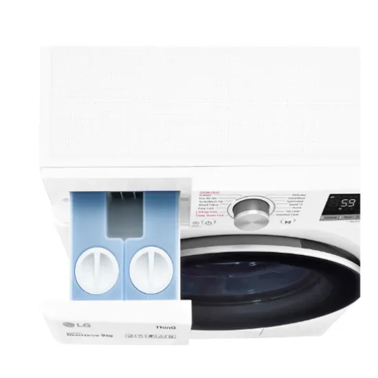 LG F4WV509S1EA elöltöltős mosógép gőz funkcióval 9kg ruhatöltettel, inverter motor, 60x56.5x85 cm 