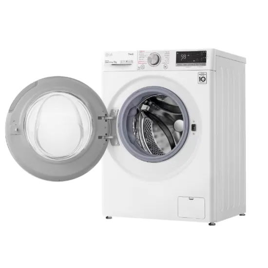 LG F4WV509S1EA elöltöltős mosógép gőz funkcióval 9kg ruhatöltettel, inverter motor, 60x56.5x85 cm 