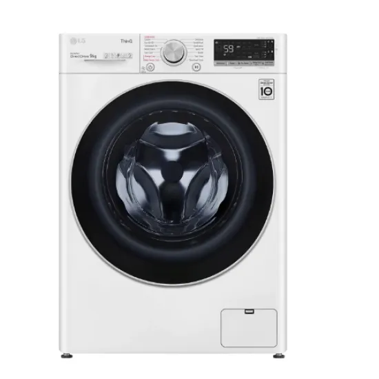 LG F4WV509S1EA elöltöltős mosógép gőz funkcióval 9kg ruhatöltettel, inverter motor, 60x56.5x85 cm 