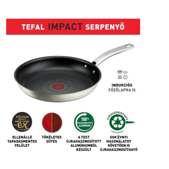 Tefal G2910702 serpenyő 30cm, minden hőforráson használható 
