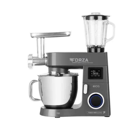 ECG FORZA 7800 Ultimo Scuro konyhai robotgép, 1800W sötét szürke