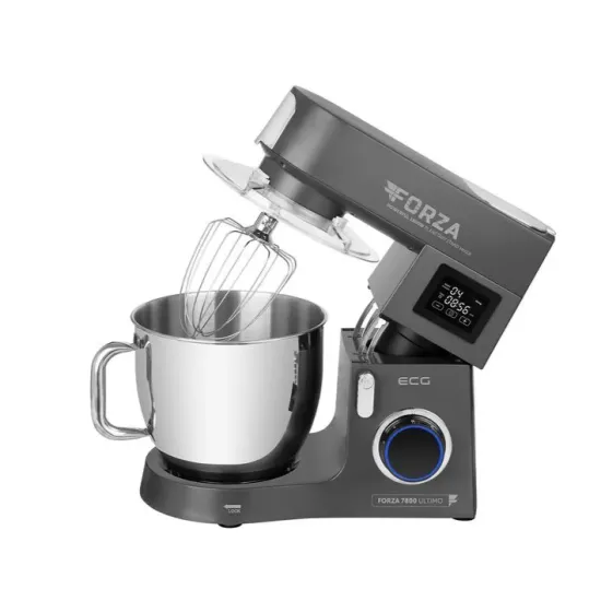 ECG FORZA 7800 Ultimo Scuro konyhai robotgép, 1800W sötét szürke