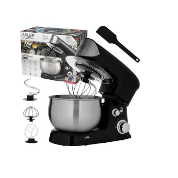 Adler AD4226B fekete konyhai robotgép, 1200 W, 3L rozsdamentes tál