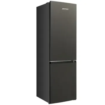 MPM MPM-254-FF-51/E NoFrost alulfagyasztós kombinált hűtőszekrény, 182/71L, 54x60x180 cm, sötét inox, MPM254FF51/E