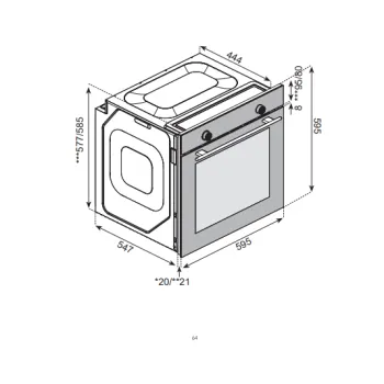 Tesla BO900FBSA fekete beépíthető sütő 81 l, gőztisztítás 10 funkció, Air Fryer