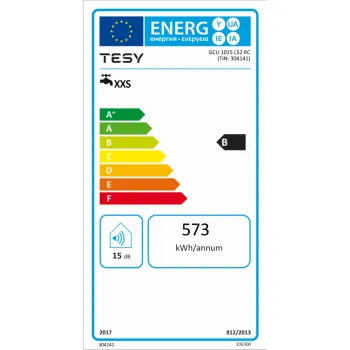 TESY Compact GCU 1015 L52 RC elektromos vízmelegítő, 10l, 1500W mosogató alá