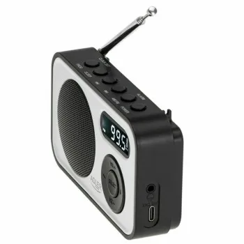 Adler AD1906 PLL hordozható rádió lcd kijelzővel, automatikus hangolás, ébresztő funkció