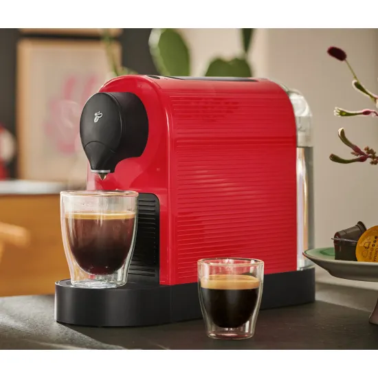 Tchibo Cafissimo pure+ red kapszulás kávéfőző, piros szín 