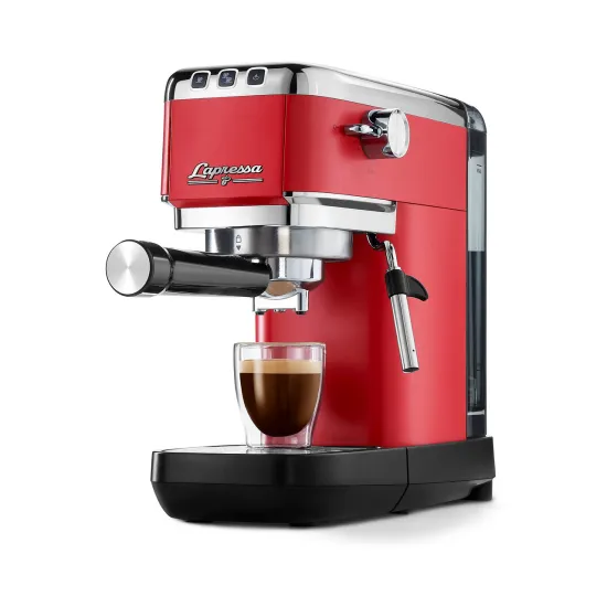 Tchibo Lapressa presszó kávéfőző, 1300W, piros szín 