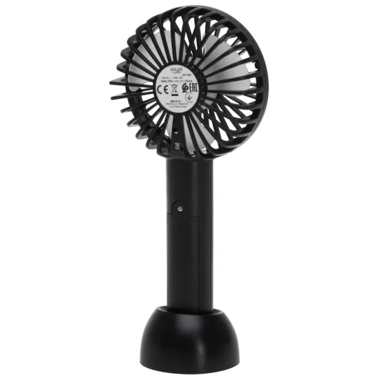 Adler AD 7338 mini USB ventilátor 7cm átmérő, fekete szín 