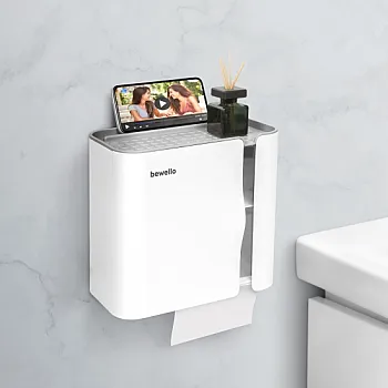 Bewello BW3005 WC papír tartó szekrény  fehér 248 x 130 x 230 mm