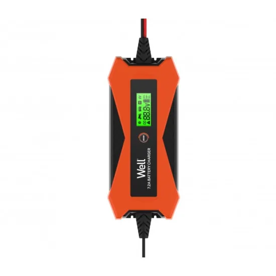 Well Autós akkumulátor töltő- 230V – 6V/2A-12V/7,2A automata CHAR-CAR-8612-WL