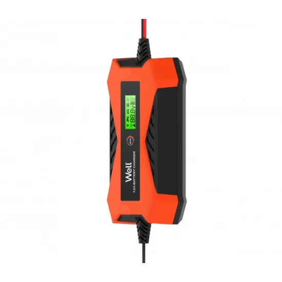 Well Autós akkumulátor töltő- 230V – 6V/2A-12V/7,2A automata CHAR-CAR-8612-WL
