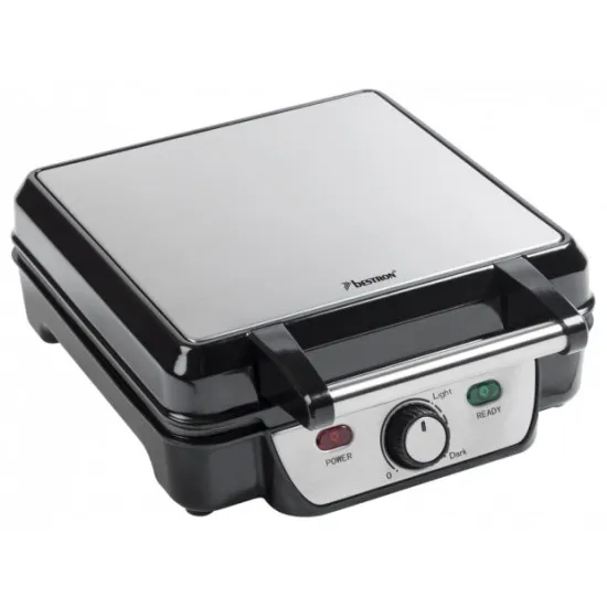 Bestron ASW281 Gofrisütő, Inox, 1100 W