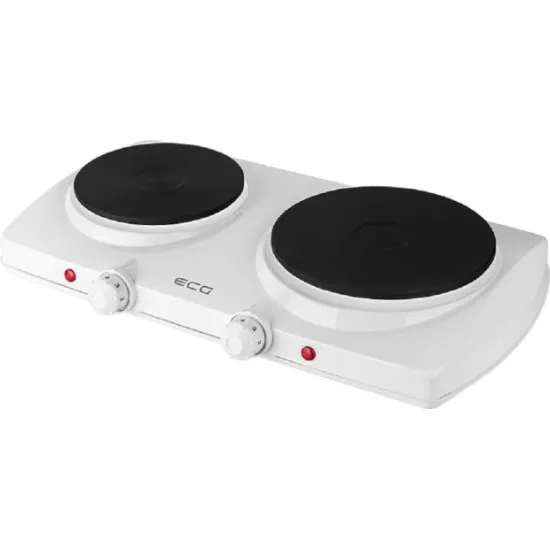 ECG EV2512 White dupla elektromos főzőlap fehér, rezsó
