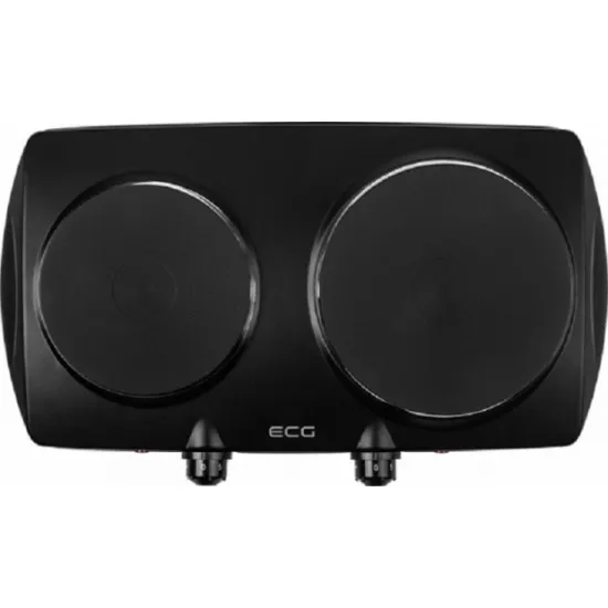 ECG EV2512 Black dupla elektromos főzőlap fekete, rezsó