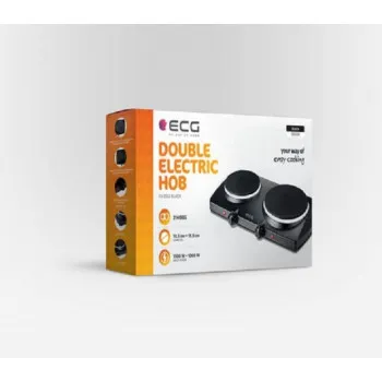 ECG EV2512 Black dupla elektromos főzőlap fekete, rezsó