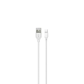 XO NB 103 fehér USB- micro USB kábel 1m, 2,1A 