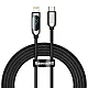 Baseus CATLSK-A01 USB Type C - Lightning kábel 20W PD kijelzővel 2m fekete