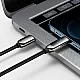 Baseus CATLSK-A01 USB Type C - Lightning kábel 20W PD kijelzővel 2m fekete