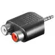 Goobay 11604 3,5 mm Jack Apa - 2 x RCA Anya adapter
