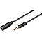 Goobay 62480 AUX aljzat audio hosszabbító 3.5 mm, 4 pin 3m, fekete