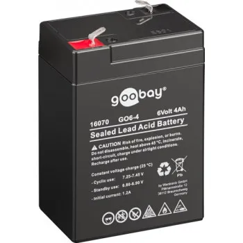 Goobay 16070 tölthető akkumulátor, 6V, 4000 mAh