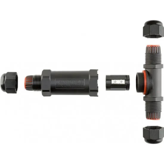 Goobay 81286 Vízálló T-idomú csatlakozó, IP68