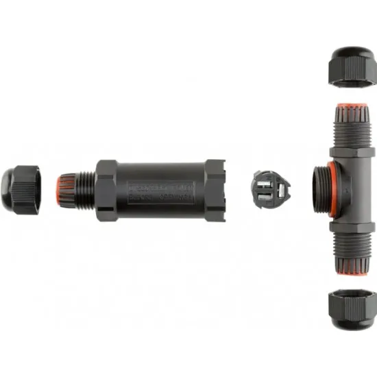 Goobay 81286 Vízálló T-idomú csatlakozó, IP68