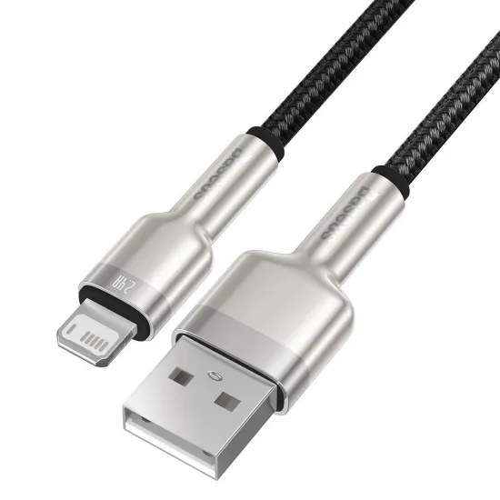 Baseus CALJK-B01 Cafule USB / Lightning kábel 2.4A 2m, fekete