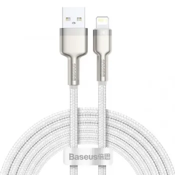 Baseus CALJK-B02 Cafule USB / Lightning kábel 2.4A 2m, fehér