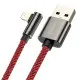 Baseus CACS000109 Legend 90 fokban döntött USB - Lightning kábel 2.4A 2m piros