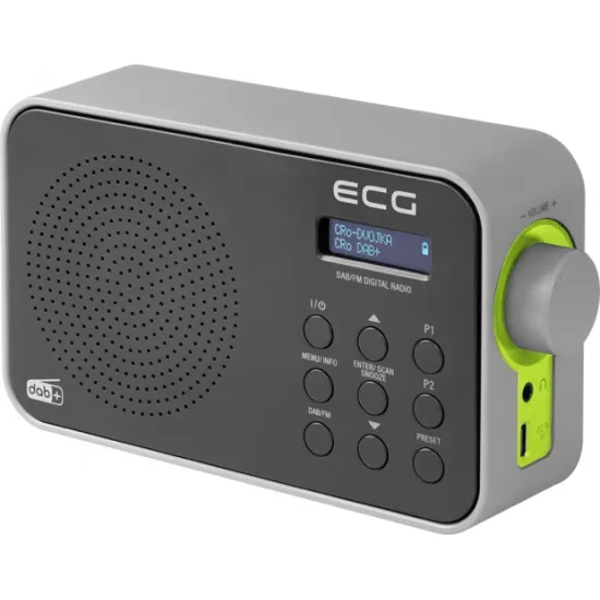 ECG RD 110 DAB Black DAB+/FM rádió RD110