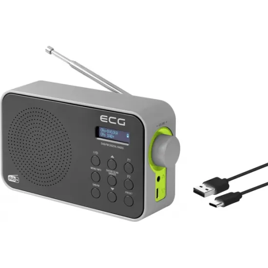 ECG RD 110 DAB Black DAB+/FM rádió RD110