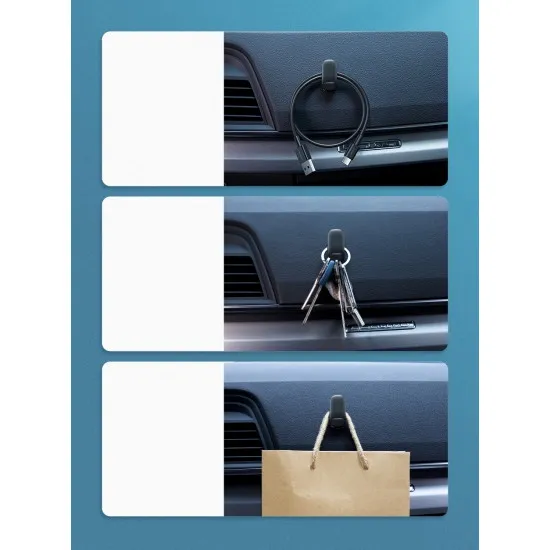 Ugreen LP252 kampós rendszerező otthonra, autóba vagy irodába is ideális 4db, fekete