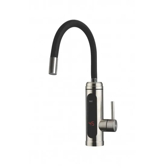 Well WHIPPY elektromos átfolyós vízmelegítő csaptelep, flexibilis kifolyócsővel 360°-ban forgatható FCT-EL-WHIPPY-WL