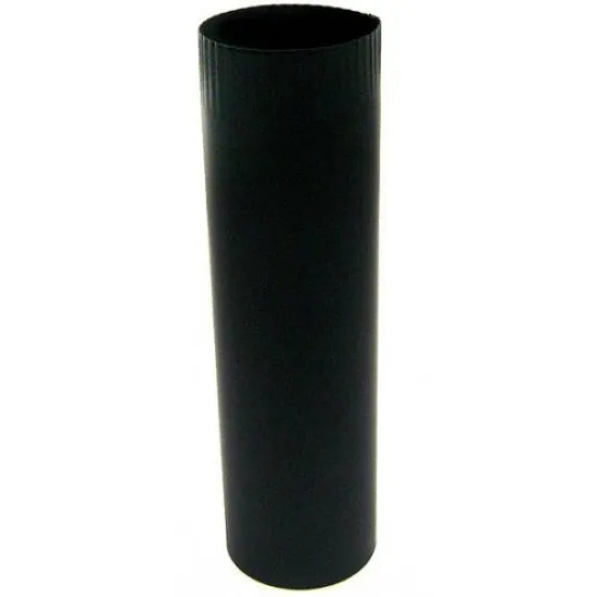 Füstcső 120/40 0.5mm fekete