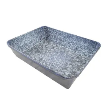 Zománcozott sütő tepsi 23X18cm